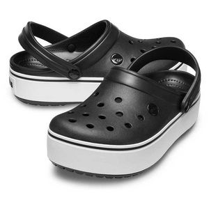 CROCS crocband BLACK PLATFORM CROCS